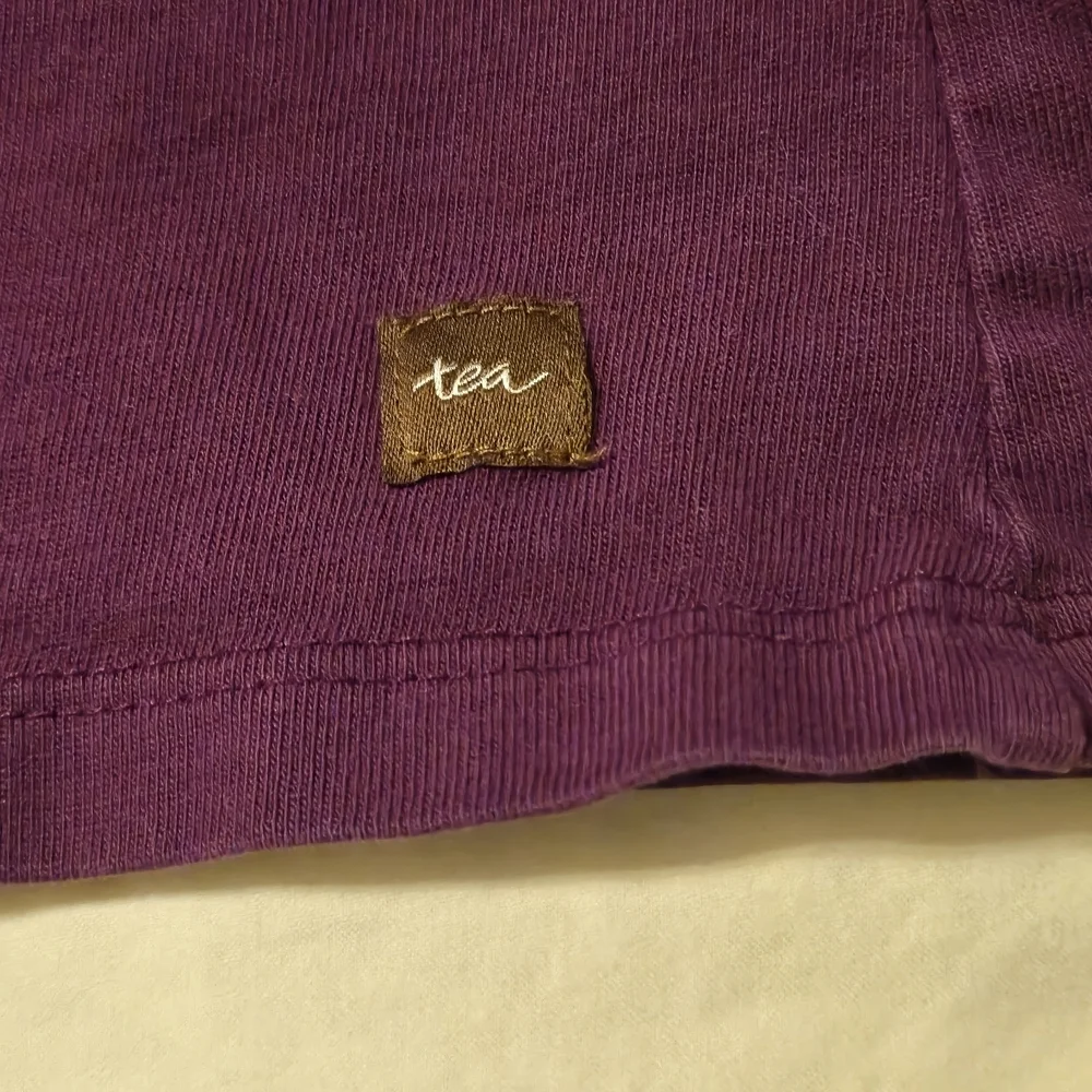 Tea Purple Long Sleeve A-Line Dress With Deer Size 7